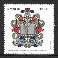 Brasil 1981 Centenário Da Fundação Da Biblioteca Do Exército RHM  C1241 - Unused Stamps