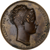 France, Médaille, Caroline, Duchesse De Berri, Bronze, Dubois.E, SUP - Sonstige & Ohne Zuordnung