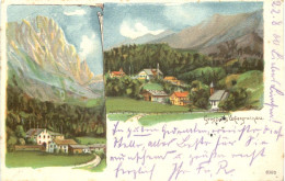 Gruss Aus Untergrainau - Litho - Garmisch-Partenkirchen