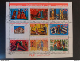 YEMEN يمني OLYMPICS CITY OF KIEL 1972 CAT MICHEL N. (1318) BLOCK N.155 SHEET MNH $ - Yémen