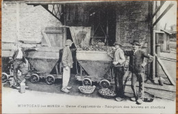 CPA MONTCEAU LES MINES (71) - Usine D'agglomérés - Réception Des Boulets  En Charlots - Montceau Les Mines