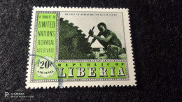 LİBERİA-1950-60         20  CENT            USED - Liberia