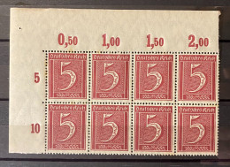 Deutsches Reich - 1921 - Michel Nr. 158 P OR Bogenteil - Postfrisch - Unused Stamps