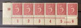 Deutsches Reich - 1921 - Michel Nr. 158 HAN Bogenteil - Postfrisch - Unused Stamps