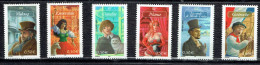 Personnages De La Littérature Française (Vidocq, Esmaralda, Claudine, Nana, Le Comte De Monte-Cristo Et Gavroche) - Unused Stamps