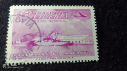 LİBERİA-1950-60         25  CENT            USED - Liberia