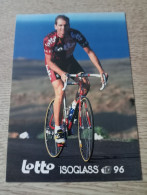 Cyclisme Cycling Ciclismo Ciclista Wielrennen Radfahren SERGEANT MARC (Lotto-Isoglass 1996) - Cycling