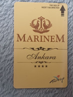 HOTEL KEYS - 2721 - TURKEY - MARINEM ANKARA - Hotel Keycards