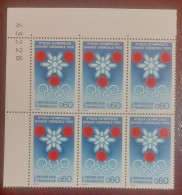 France  Bloc De 6 Timbres Neuf** YV N° 1520 Jeux Olympiques à Grenoble - Neufs