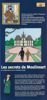 Tintin Dépliant Grand Format, 3 Parties.  Château De Cheverny Multilingues - Advertisement