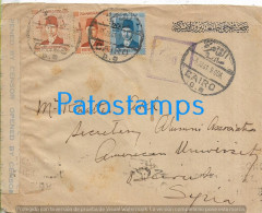 229606 AFRICA EGYPT CAIRO COVER CANCEL CENSORED YEAR 1941 CIRCULATED TO SYRIA NO POSTAL POSTCARD - Andere & Zonder Classificatie