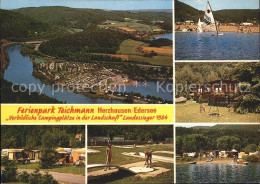 72113944 Herzhausen Edersee Ferienpark Teichmann Campingplatz Fliegeraufnahme Te - Other & Unclassified