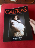 ANTIGUO FOLLETO PUBLICIDAD GALERÍAS PRECIADOS INVIERNO LA PIEL 87 1987 MODA..GRANDES ALMACENES SPAIN ABRIGOS CHAQUETONES - Publicités