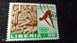 LİBERİA-1950-70         35  CENT            USED - Liberia