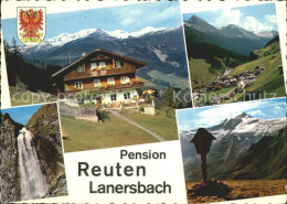 72113886 Lanersbach Pension Reuten Panorama Wasserfall Wegekreuz Tux Finkenberg - Autres & Non Classés