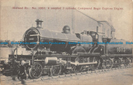 R132171 Midland Ry. No 1003. 4 Coupled 3 Cylinder Bogie Express Engine - Monde