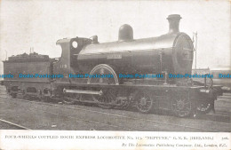 R132176 Four Wheels Coupled Bogie Express Locomotive No 113 Neptune. G. N. R. Ir - World