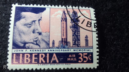 LİBERİA-1950-70         35  CENT            USED - Liberia