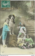 Enfants Avec Chien - Portraits