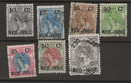 1900 USED Nederlands Indië NVPH 31-37 - Nederlands-Indië