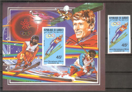 DJIBOUTI Olympic Games-88,space Set 1 Stamp+ S/Sheet Imperf. MNH - Andere & Zonder Classificatie