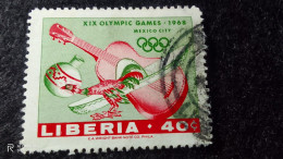 LİBERİA-1950-70         40  CENT            USED - Liberia