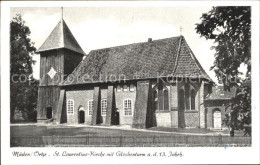 72113564 Mueden Oertze St Laurentius Kirche Mit Glockenturm 13. Jhdt. Fassberg - Autres & Non Classés