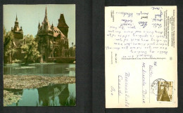 HUNGARY    VINTAGE VAJDAHUNYAD CASTLE---AGRICULTURAL MUSEUM USED POSTCARD TO CANADA (PC-227) - Hongarije