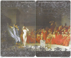 GREECE(chip) - Puzzle 2 Cards, Phryne, Painting/Jean-Leon Gerome, Exhibition In Athens(Collectors Club), 500ex, 01/09 - Grèce