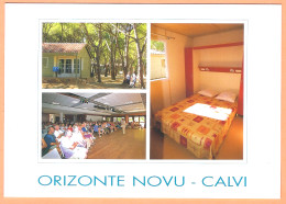 Ppgf/ CPM - HAUTE CORSE - CALVI - ORIZONTZ NOVU - MULTIVUES - VILLAGE DE VACANCES, CEE SNCF - Rare! - Calvi