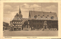 72113380 Quedlinburg Rathaus Und Marktplatz Quedlinburg - Andere & Zonder Classificatie