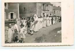 Carte-Photo - A Localiser - Procession D'un Mariage - To Identify