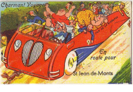 Carte à Système - Charmant Voyage - En Route Pour SAINT-JEAN-DE-MONTS - Saint Jean De Monts