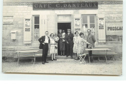 Carte Photo - MERVANS - Café C.Danteaux - Photographe Picard St Germain Du Bois - Other & Unclassified