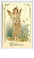 Carte Gaufrée - Souvenir De Moi - Ange Gardien - Angels