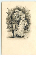 Carte Gaufrée - Jeune Couple - Publicité Maisons Hayoit Bruxelles - Andere & Zonder Classificatie