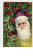 Carte Gaufrée - Christmas Greetings - Père Noël - Santa Claus