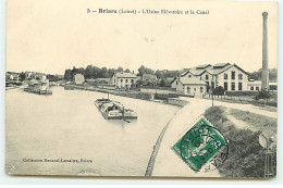 BRIARE - L'Usine Elévatoire Et Le Canal - Péniche - Briare