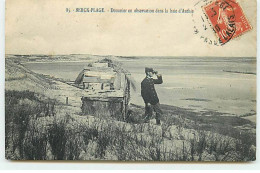 BERCK-PLAGE - Douanier En Observation Dans La Baie D'Authie - Douane - Berck