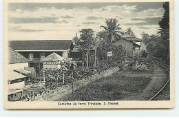 Sao Tome - S. THOME - Caminho De Ferro Trindabe - Bahnhof - Train - Sao Tomé E Principe