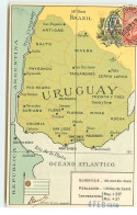 URUGUAY - Carte Géographique - Cachet Llambias De Olivar Montevideo - Uruguay