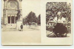 Carte Photo - PARIS VIII - Parvis De L'Eglise Saint-Augustin - Fillette écrivant - District 08