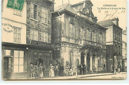 CORMEILLES - La Mairie Et La Justice De Paix - J. Fouyé Bourrellerie, Sellerie - Autres & Non Classés