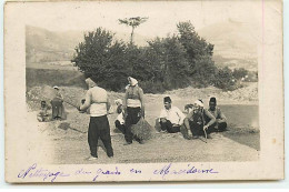 Carte Photo - Macédoine - Nettoyage Du Grains - Nordmazedonien