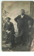 Carte-Photo - Souvenir De La Passerelle - BRY-SUR-MARNE - LE PERREUX - Deux Hommes - Bry Sur Marne