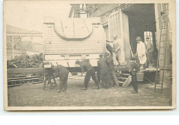 Carte-Photo - Transport D'un Caisson - Industry