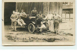 Carte-Photo - L'équipe à Refouler Le Bouleau - Autres & Non Classés