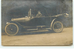 Carte-Photo - Homme Au Volant D'une Voiture - Voitures De Tourisme