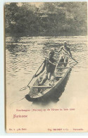 Suriname - Boschnegers (Marous) Op De Rivier In Hun Cano - Hommes Dans Une Barque - Surinam