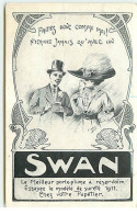 Publicité - Swan - Le Meilleur Porte-Plume à Réservoir - Art Nouveau - Cygne - Ecriture - Publicité